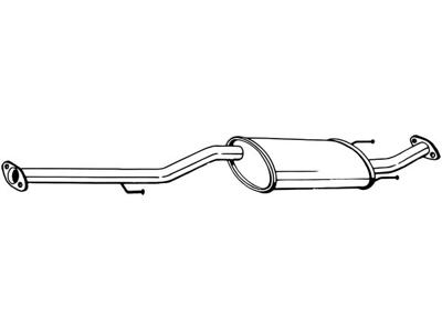 Centre Muffler, See accessories list for additionally required parts:  