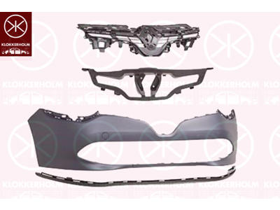 Bumper, w/primer, Front, Trim Level: KOMPLET