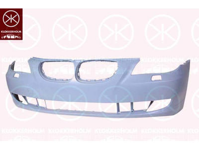 Bumper, w/primer, Front, with hole(s) for washer nozzle