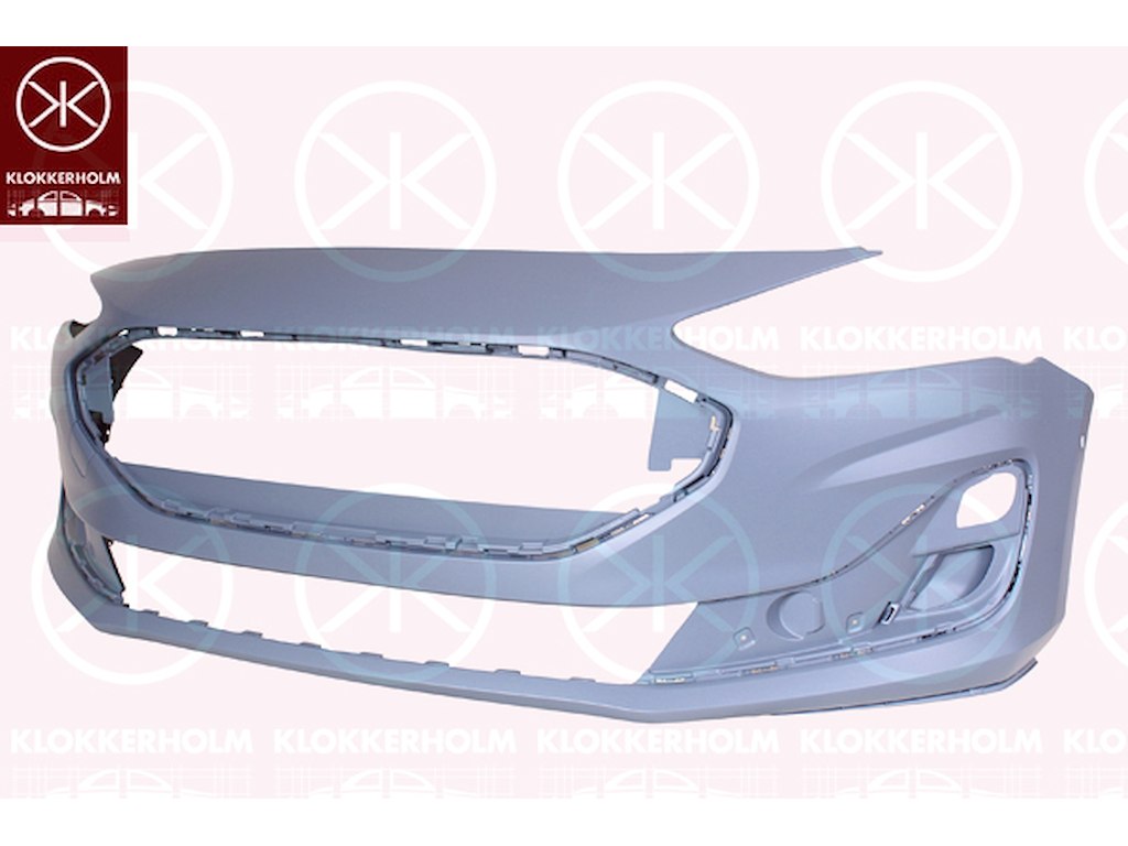 Bumper, w/primer, Front, with hole(s) for park distance control