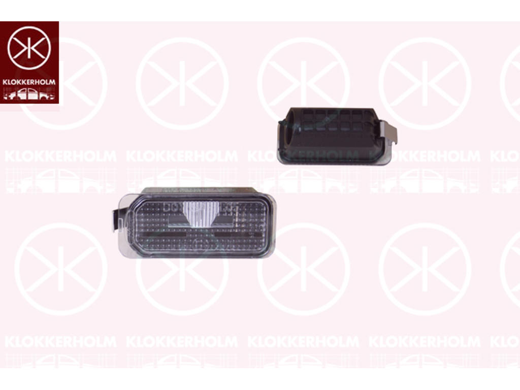 Licence Plate Light, without bulb holder