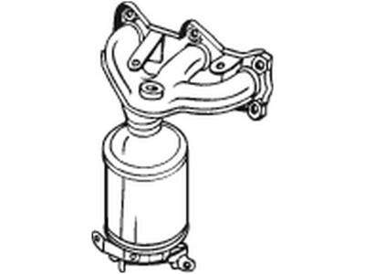 Catalytic Converter, with mounting parts, Emission Standard: Euro 3