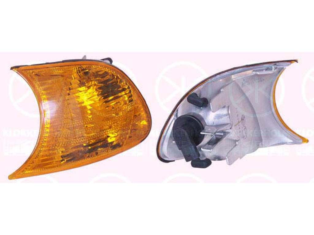 Direction Indicator, with bulb holder, yellow, Right Front