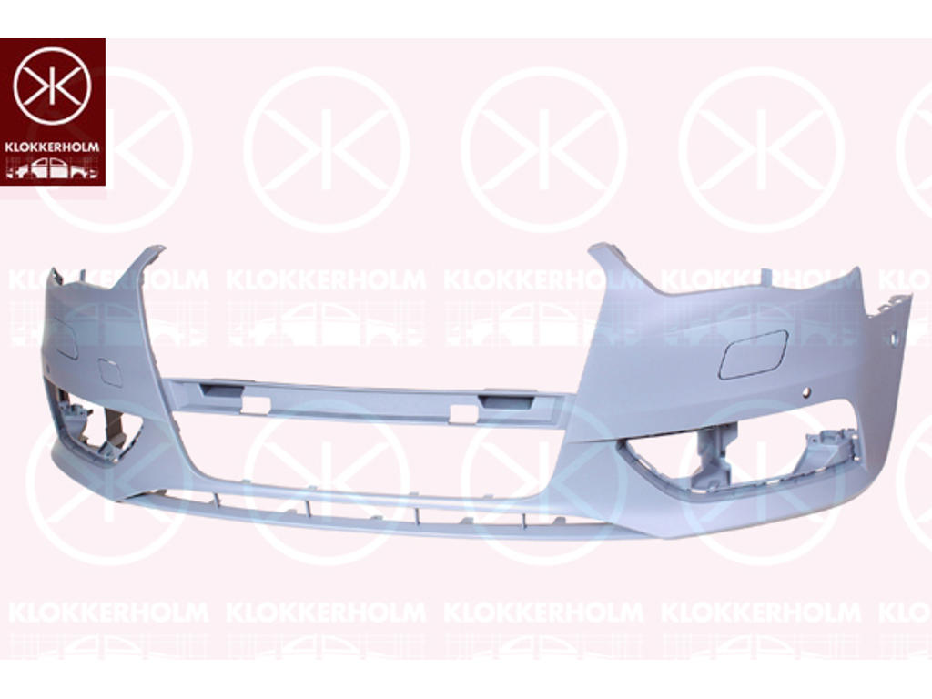 Bumper, Front, Version: ACTIVE, with hole(s) for park assist (parallel parking), Number of bores: 4, w/primer