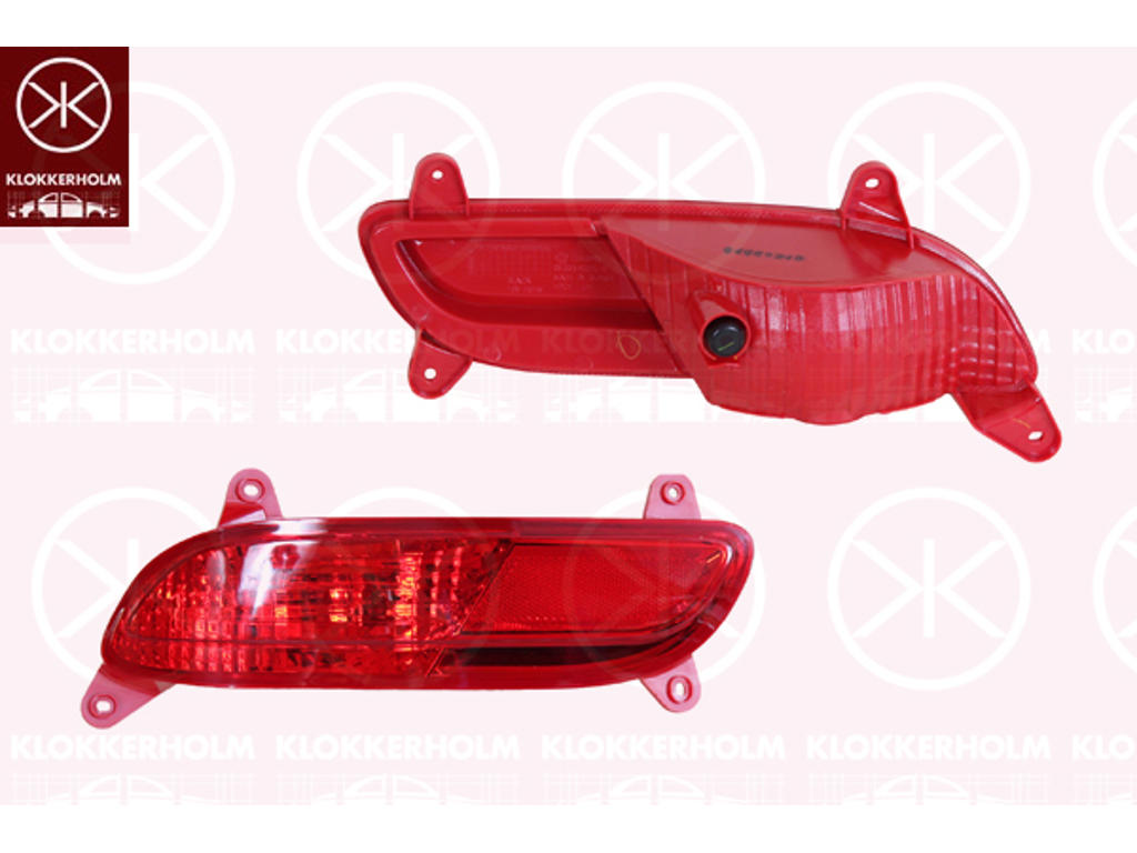 Rear Fog Light, Left Rear, without bulb holder, P21W