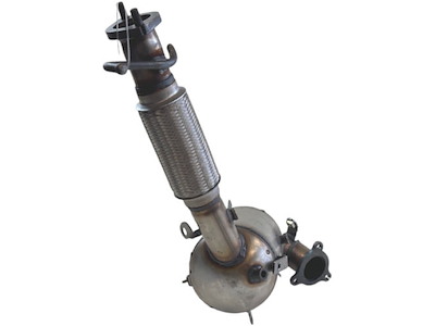 Sot-/partikelfilter, avgassystem, Material: Cordierit (Iolit), med monteringsdelar, Euro 5