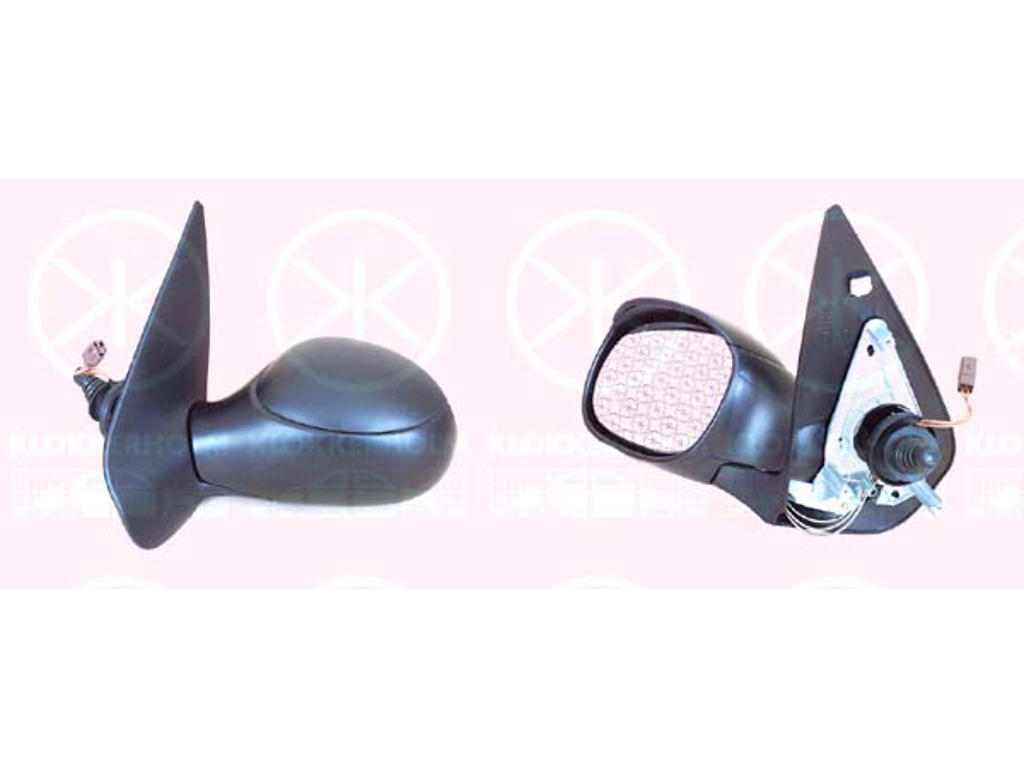 Exterior Mirror, Control: cable pull, Aspherical, Heatable, Left