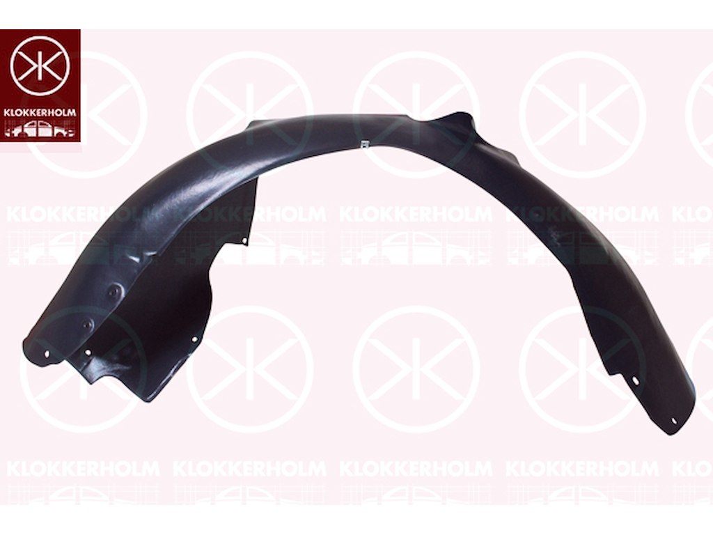 Beklädnad, hjulhus, plast, vänster fram