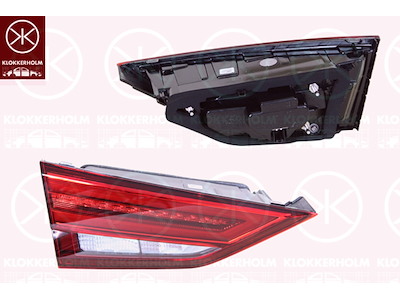 Tail Light Assembly, Right, Inner Section, with indicator (LED), Light Function: with dynamic indicator light, LED, with bulb holder, AL