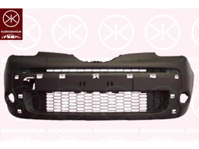 Bumper, Front, Grained, with hole(s) for fog lights, with holes for trim/protective strip