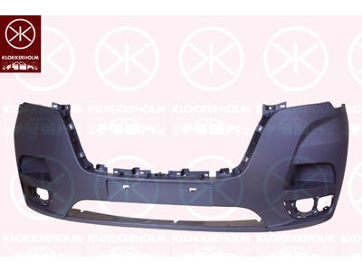 Bumper, for vehicles with blind spot assistant, Front, black