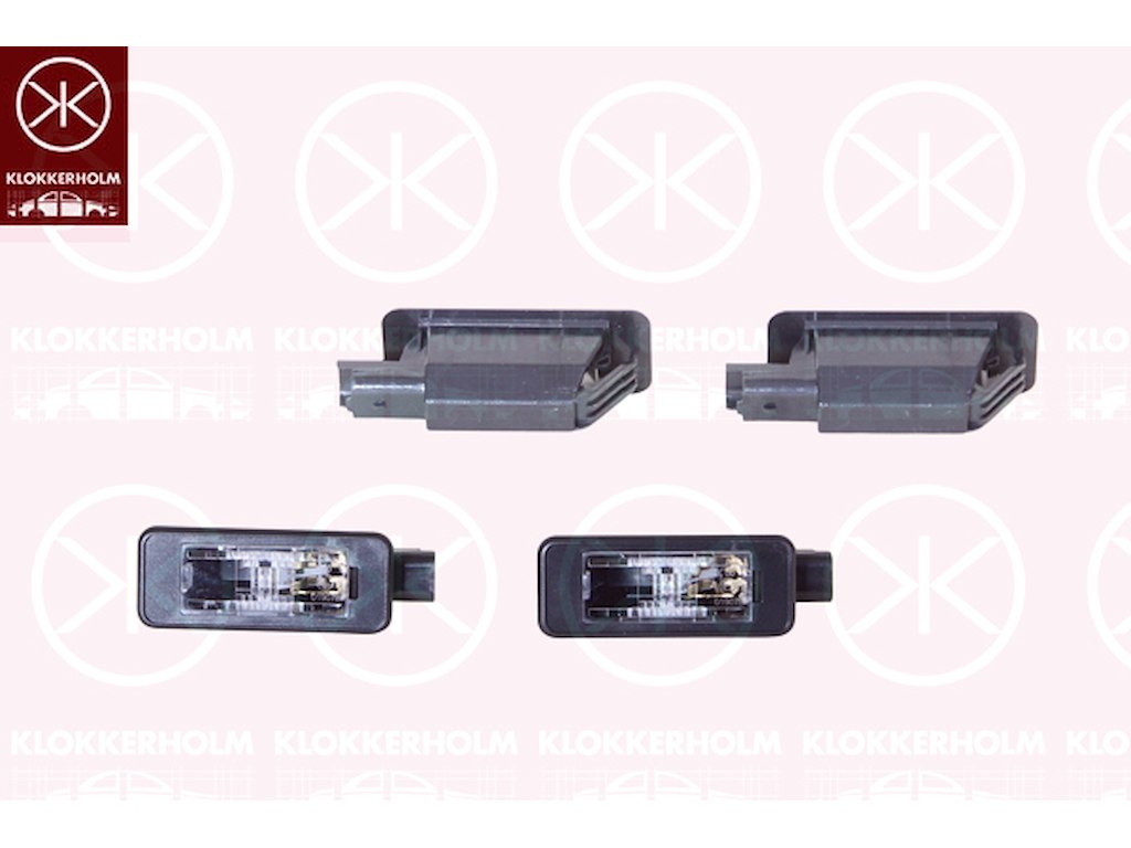 Licence Plate Light, LED, Set, 2