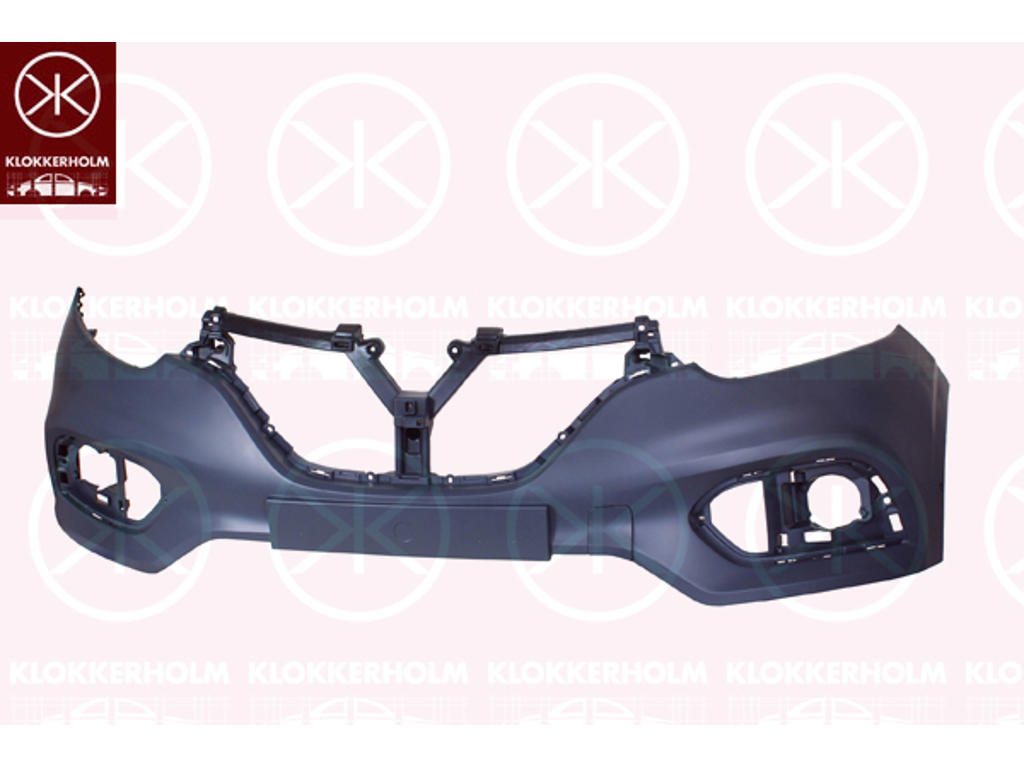 Bumper, w/primer, Front, with hole(s) for park distance control, Trim Level: facelift