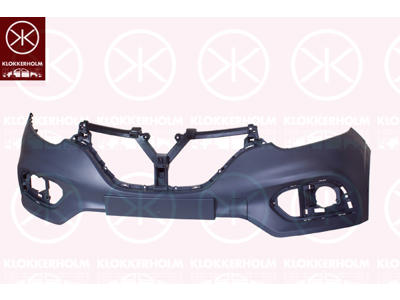 Bumper, w/primer, Front, with hole(s) for park distance control, Trim Level: facelift