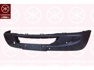 Bumper, Front, black, with hole(s) for park distance control