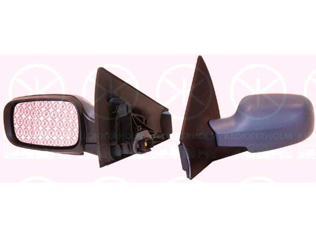 Utv.spegel, m/grundlack, för el. spegelinställning, asfärisk, uppvärmbar, Vänster