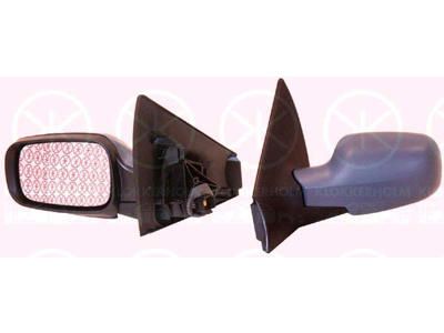 Exterior Mirror, w/primer, for electric mirror adjustment, Aspherical, Heatable, Left