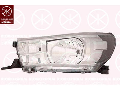 Svetlomet, pravá, H4, W21/5W, PY21W, bez servomotoru pro regulaci sklonu svetlometu