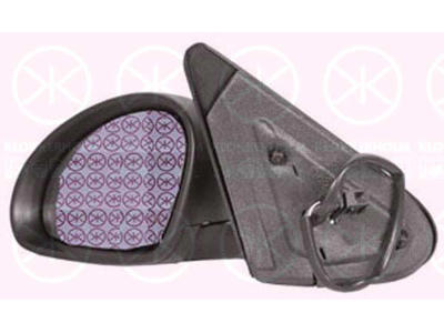 Exterior Mirror, w/primer, for electric mirror adjustment, Aspherical, Heatable, Left