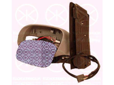 Exterior Mirror, Left, for electric mirror adjustment, with indicator, Heatable, Aspherical, w/primer
