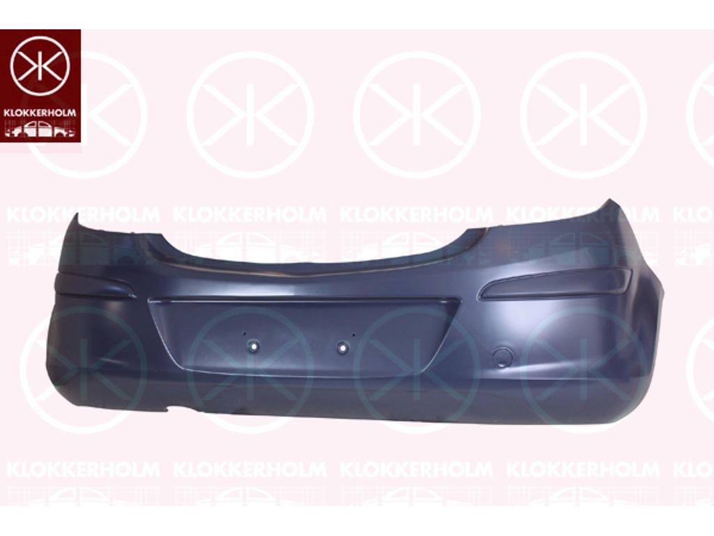 Bumper, 5-deurs, primer, Achter, niet voor voertuiglijn/-variant: Sport, GSI, XSI, SRI