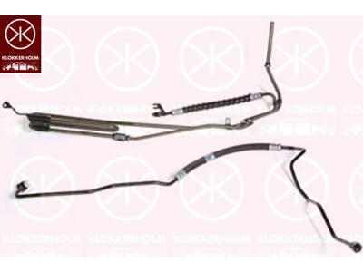 Hydraulikslang, styrsystem, Sats, från hydraulpump till styrväxel, från styrväxel till utjämningsbehållare