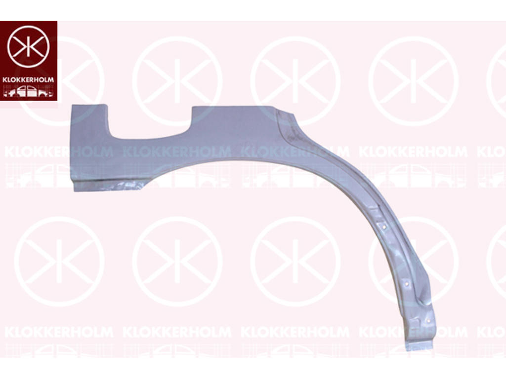 Quarter Panel, 4-dr, Wheel Arch Border, Repair Panel, Right Rear