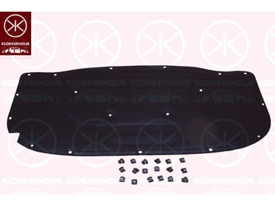Engine Compartment Noise Insulation, Centre Section, Fitting Position: Bonnet