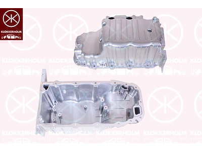 Oljetråg, med hål för oljenivåsensor, aluminium