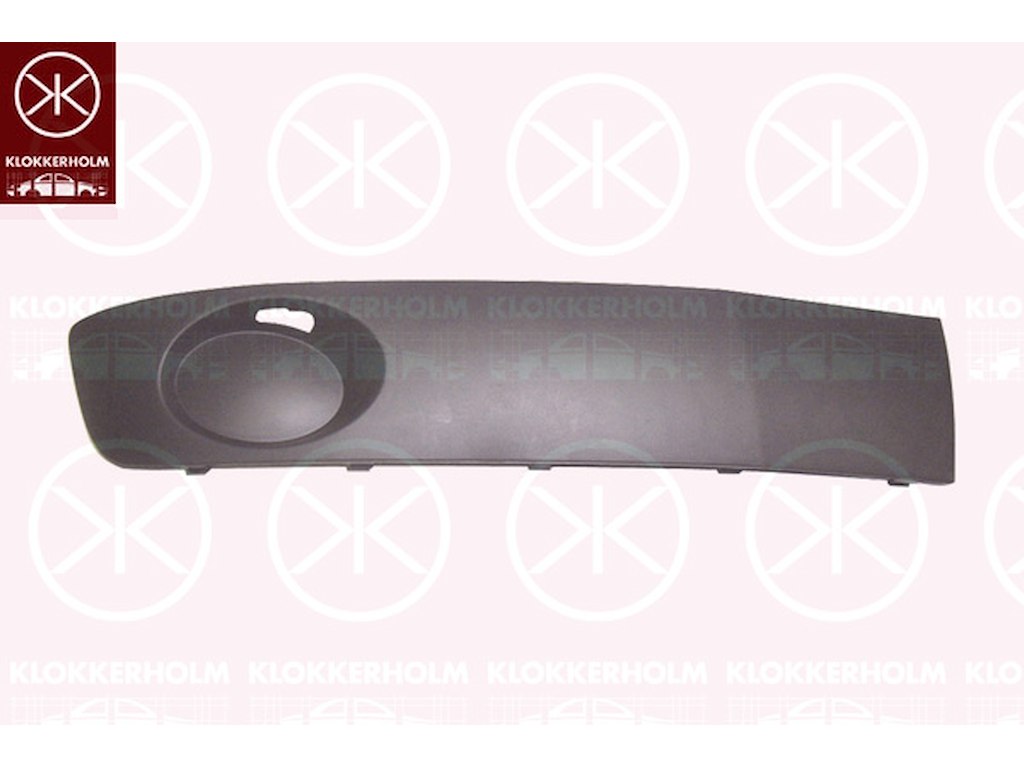 Ventilationsgaller, stötfångare, mörkgrå, till höger fram