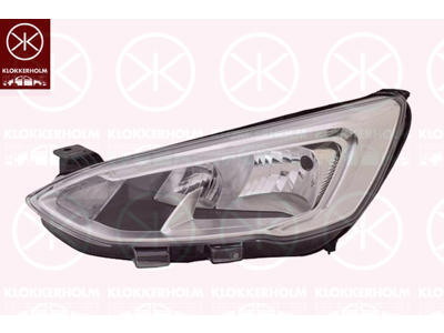 Esituli, H7/H1, paremal, päevatulega (LED), Optiline mulje: kroom, koos LWR paigaldusmootoriga