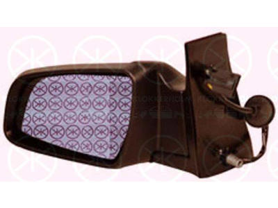 Exterior Mirror, w/primer, for electric mirror adjustment, Aspherical, Heatable, Left