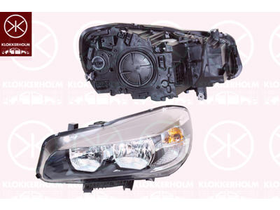 Headlight, Left, Illuminance [lx]: 17.5, H7/H7, with motor for headlamp levelling, AL