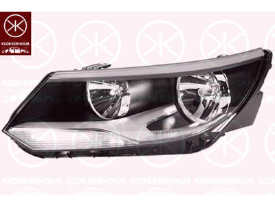 Headlight, H15, H7, with motor for headlamp levelling, Hella, Right, Illuminance [lx]: 17.5