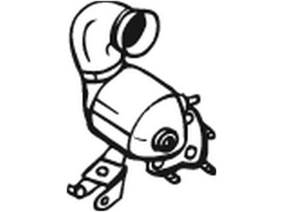 Catalytic Converter, with mounting parts, Euro 4