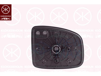 Mirror Glass, exterior mirror, Right, Heatable, Convex