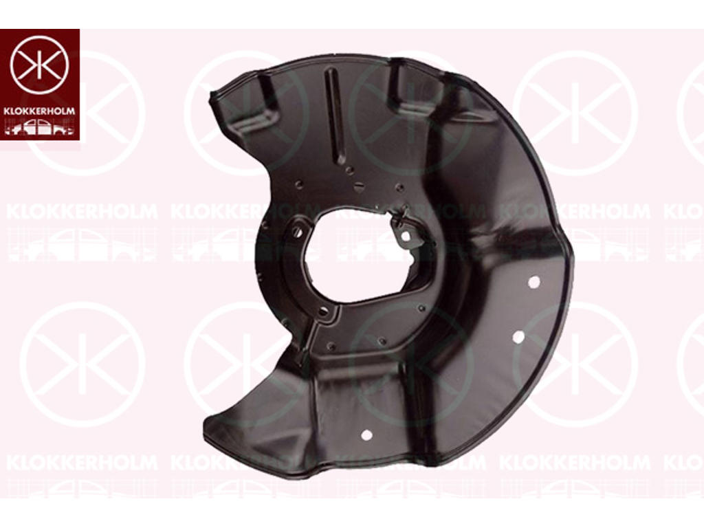 Splash Guard, brake disc, Front Axle Left, Aluminium