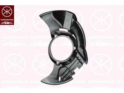 Splash Guard, brake disc, Front Axle Right