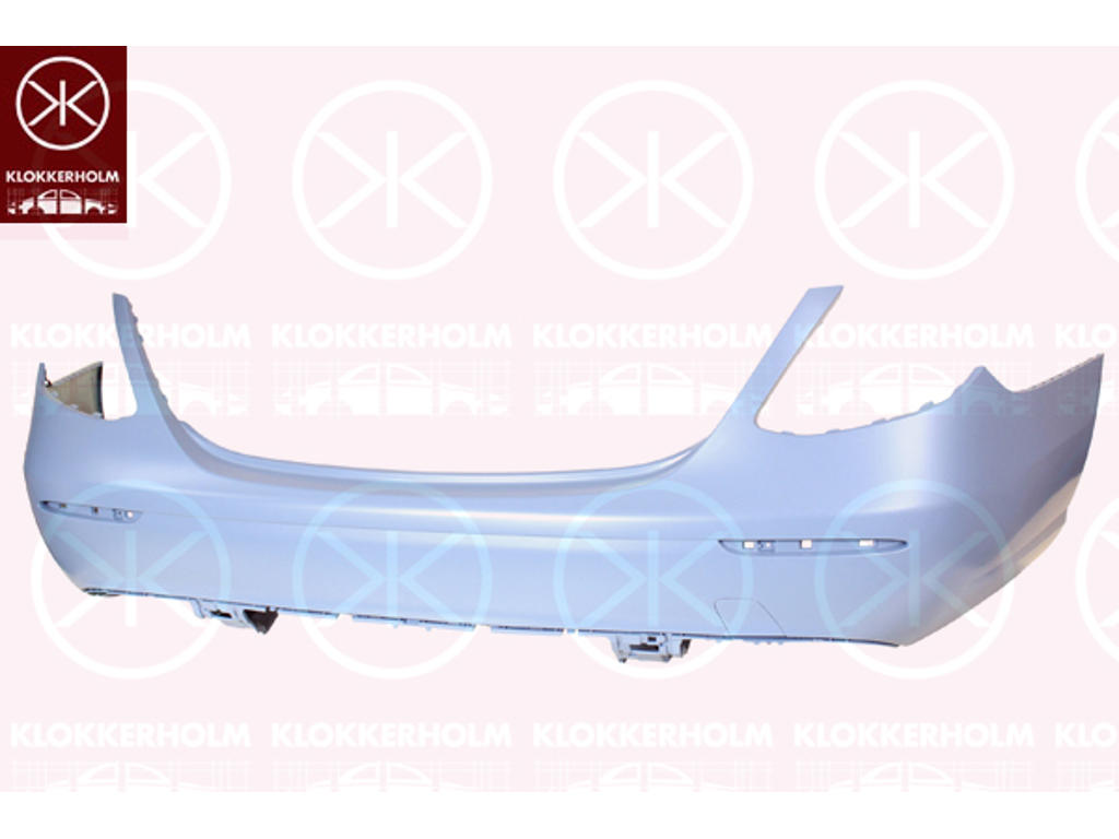 Bumper, w/primer, Rear, Trim Level: BASIS