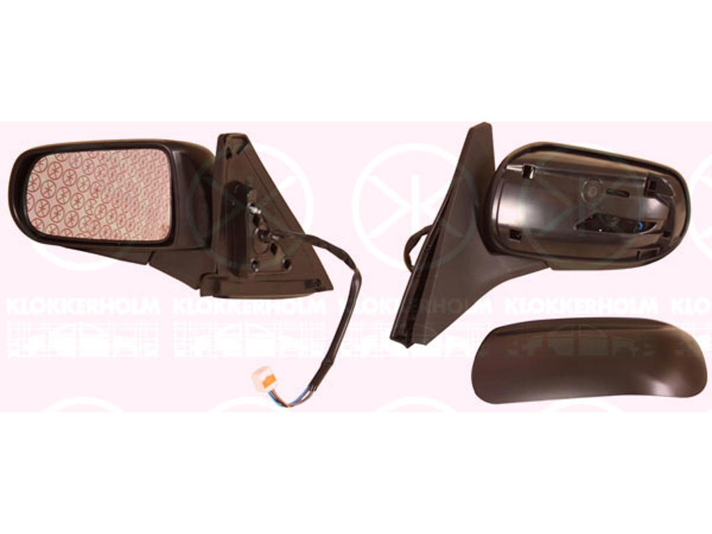 Välipeegel, Elektr.peegliseadistuse jaoks, soojendatav, paremal, krundeeritud