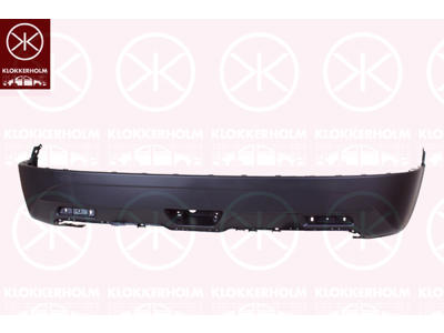 Bumper, Rear, black, Lower Section