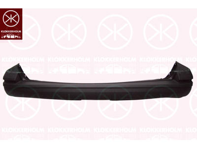 Bumper, for vehicles with tailboard, Rear, dark grey, Grained