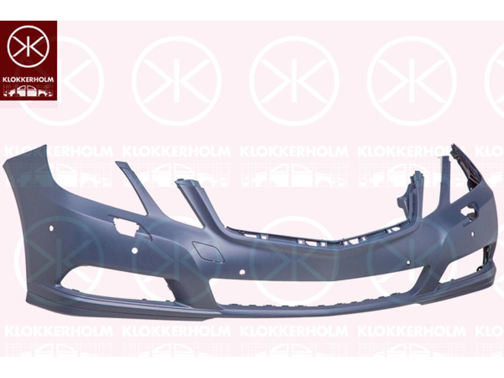 Bumper, Classic, Front, with hole(s) for park distance control, with hole(s) for washer nozzle, w/primer
