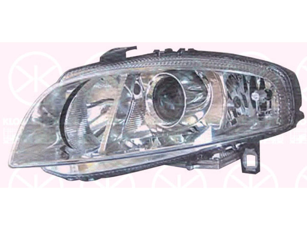 Headlight, Right, Illuminance [lx]: 20, H7/H7/H1, with motor for headlamp levelling, AL