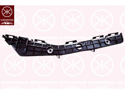 Support, pare-chocs, arrière gauche, Partie avant, Matière plastique