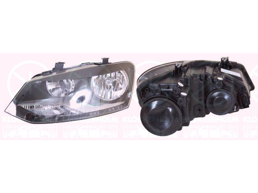 Headlight, Left, Illuminance [lx]: 17.5, not for trim level: Trendline, H7/H7, with motor for headlamp levelling
