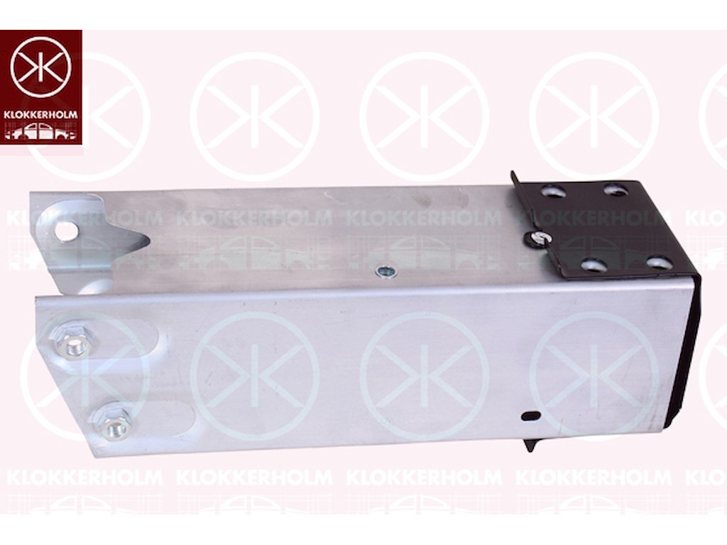 Sidobalk, aluminium, vänster fram