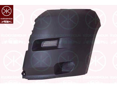 Bumper, black, Left Front, Outer section