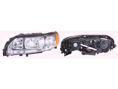 Headlight, H7/H9, with motor for headlamp levelling, Left, Housing Colour: grey, Illuminance [lx]: 25