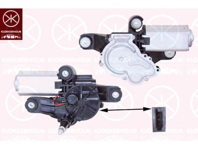 Wiper Motor, Rear, Voltage [V]: 12